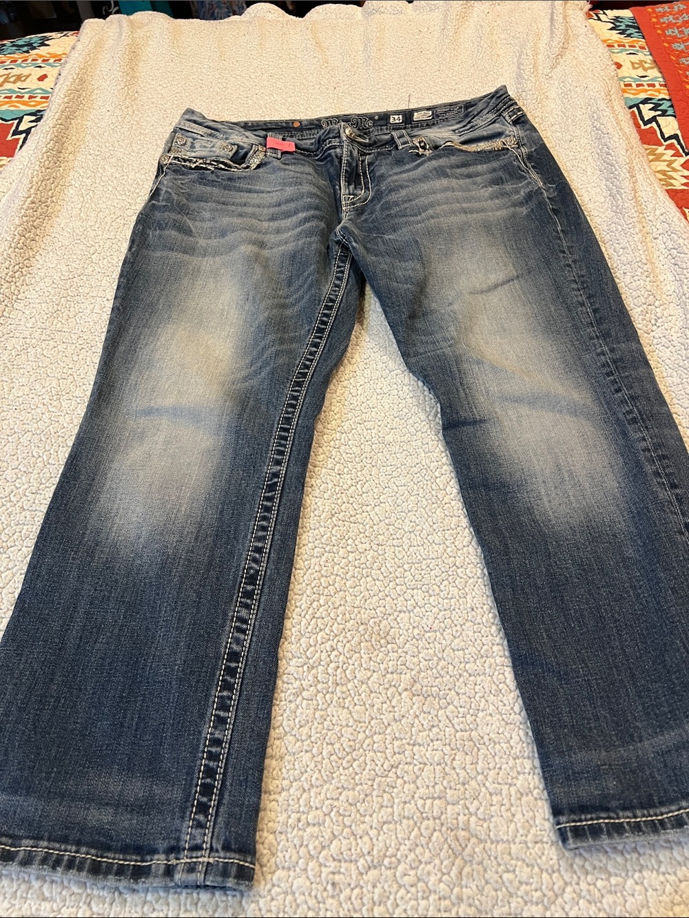 MISS ME MID-Rise Easy cropped Jeans - Picture 8 of 12